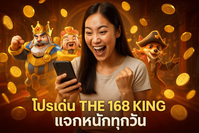 โปรเด่น THE 168 KING แจกหนักทุกวัน