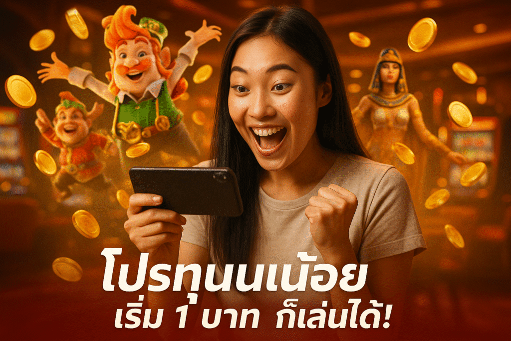 โปรทุนน้อย เริ่ม 1 บาท ก็เล่นได้!